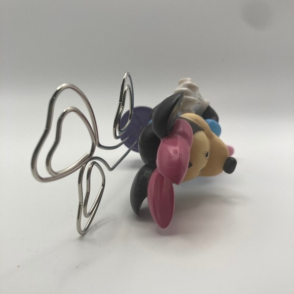 Vintage Disney Minnie Mouse 3 Photo Holder 6.5 inch‎ Resin Wire Classic - Picture 6 of 7